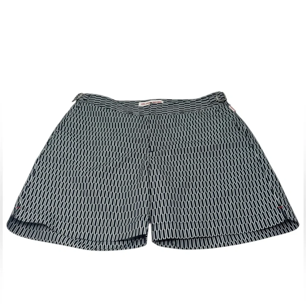 ORLEBAR BROWN Bulldog Straight-Leg Mid-Length Printed Swim Shorts 33 - Picture 2 of 9